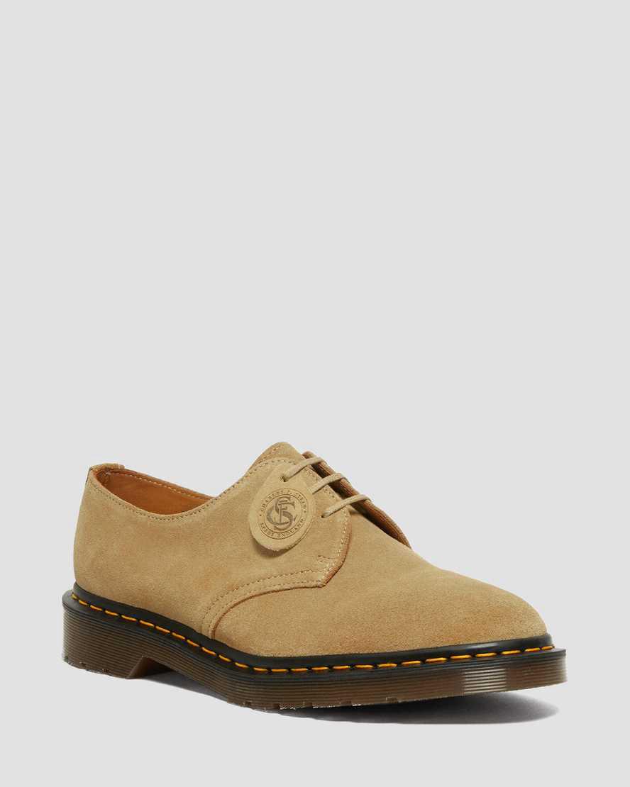 Dr Martens 1461 Made in England Buck Suede Naisten Oxford Kengät Beige  Suomi |  8401BRGFV