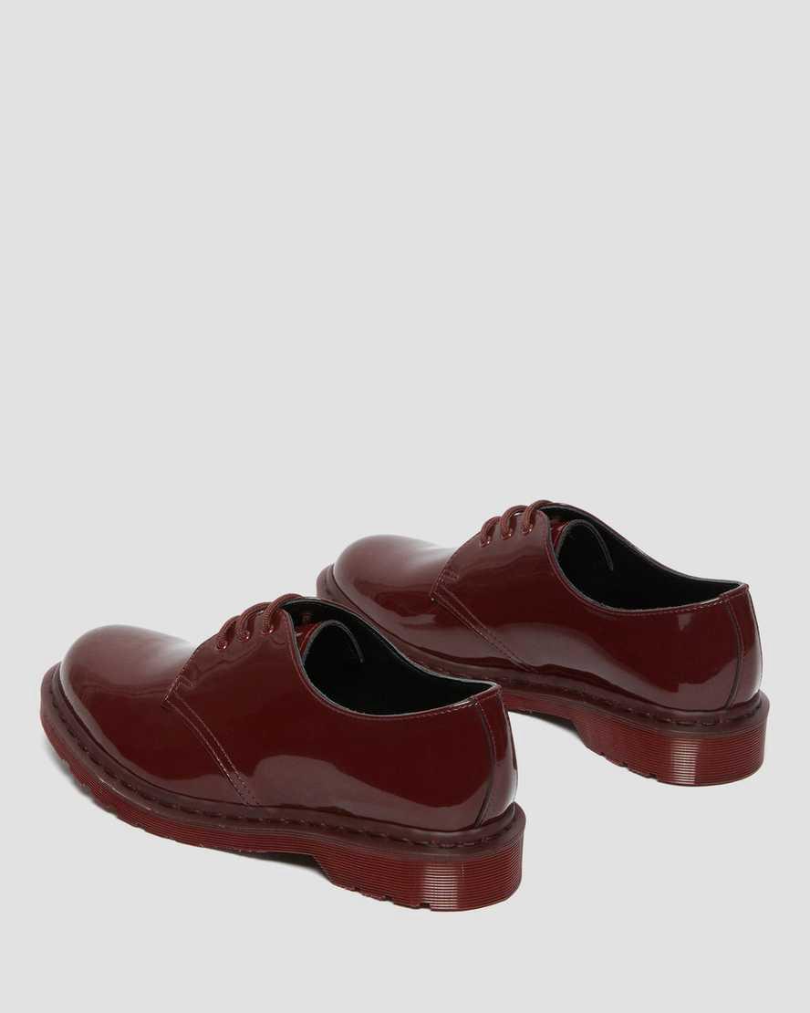 Dr Martens 1461 Made in England Mono Patent Leather Miesten Oxford Kengät Punainen  Suomi |  0231HUNKM