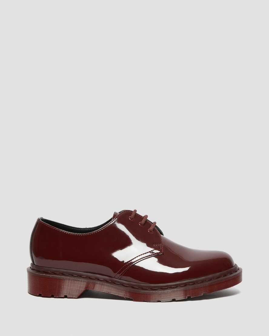 Dr Martens 1461 Made in England Mono Patent Leather Miesten Oxford Kengät Punainen  Suomi |  0231HUNKM
