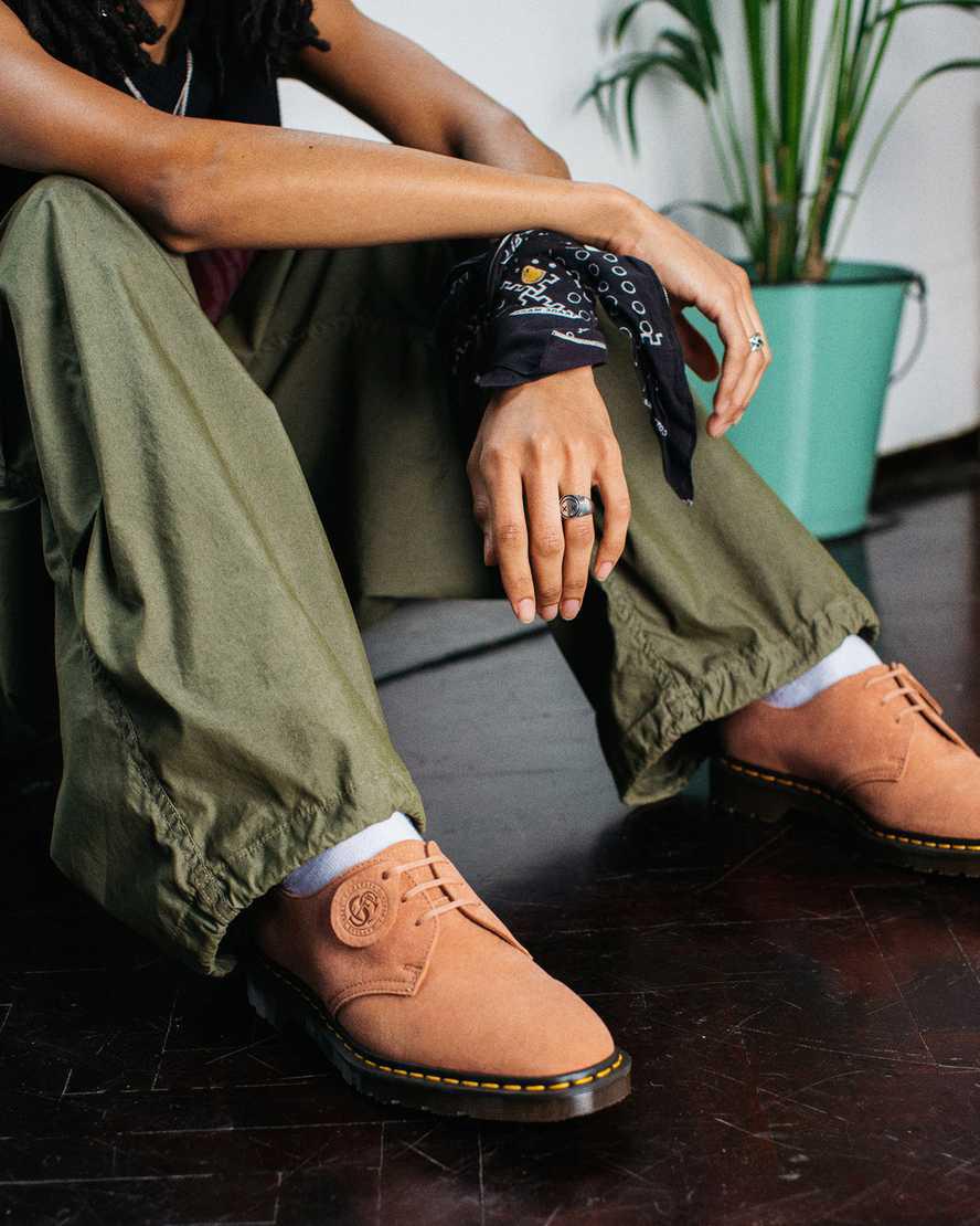 Dr Martens 1461 Made in England Nubuck Leather Naisten Oxford Kengät Pinkki  Suomi |  4069LBFQT
