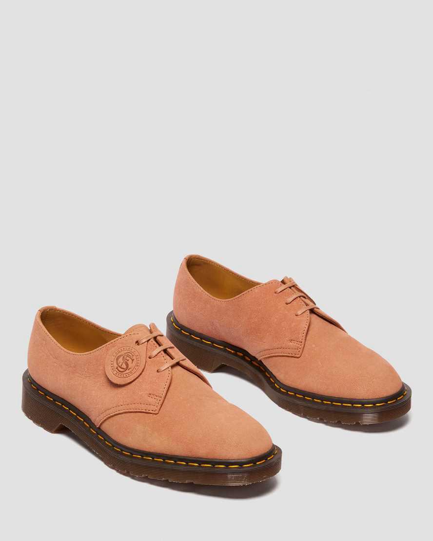 Dr Martens 1461 Made in England Nubuck Leather Naisten Oxford Kengät Pinkki  Suomi |  4069LBFQT