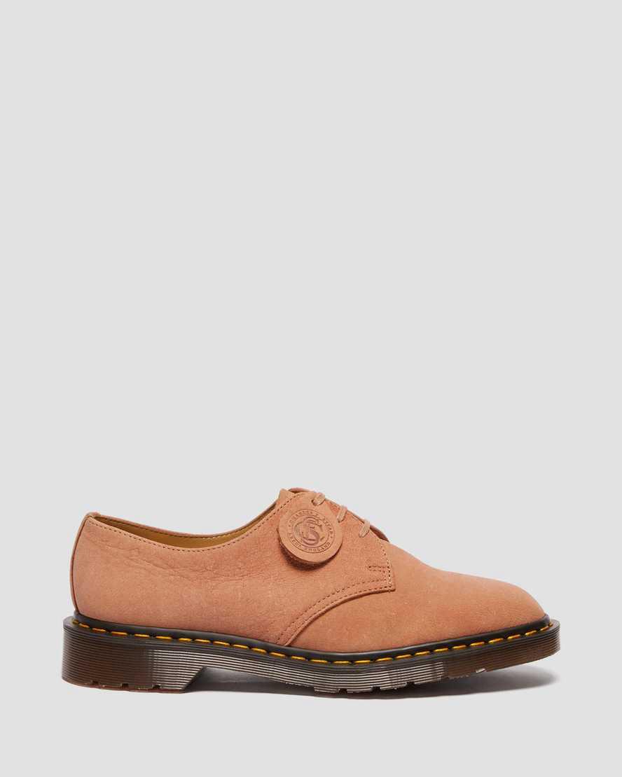 Dr Martens 1461 Made in England Nubuck Leather Naisten Oxford Kengät Pinkki  Suomi |  4069LBFQT
