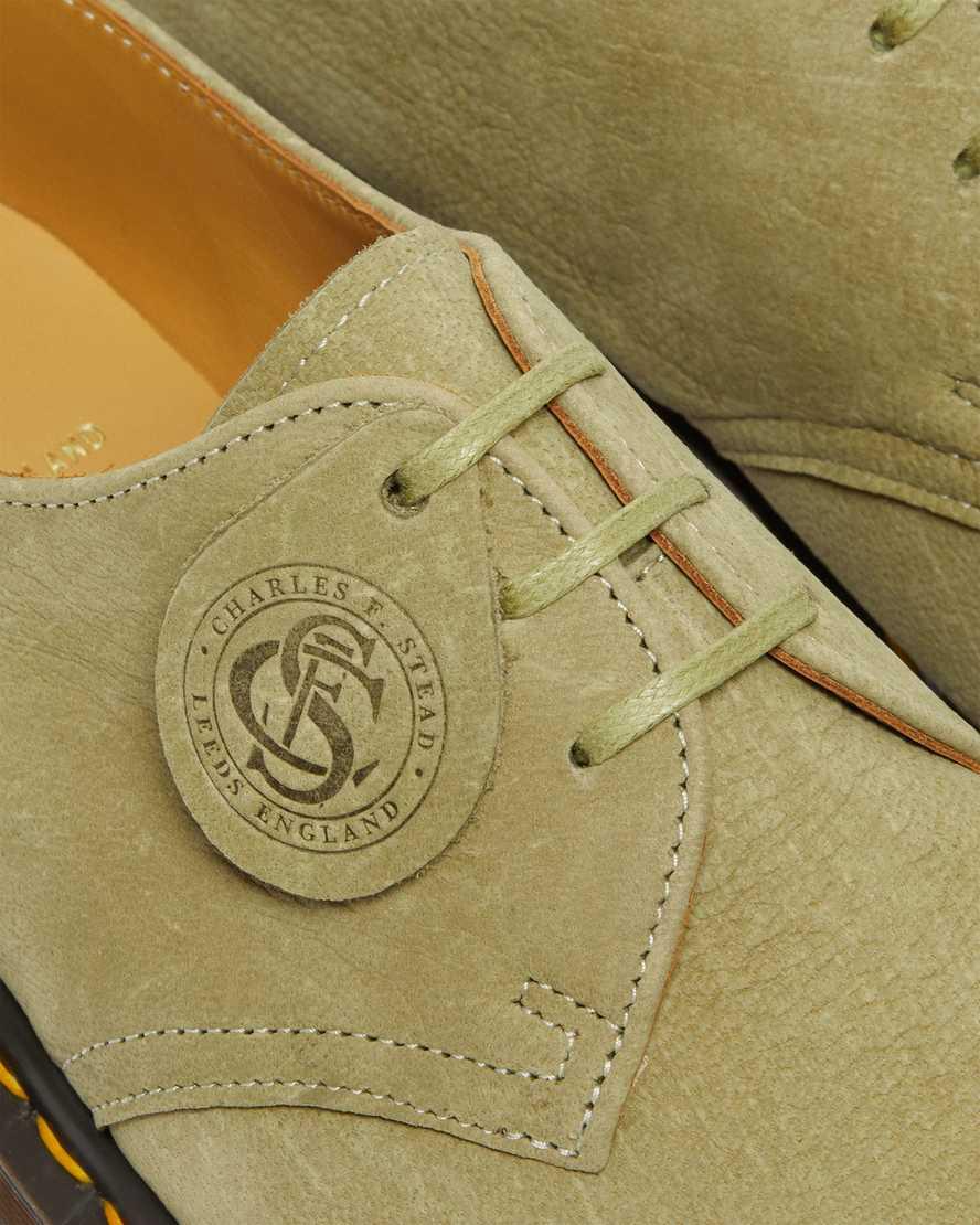 Dr Martens 1461 Made in England Nubuck Leather Naisten Oxford Kengät Vihreä  Suomi |  7063GWPUH