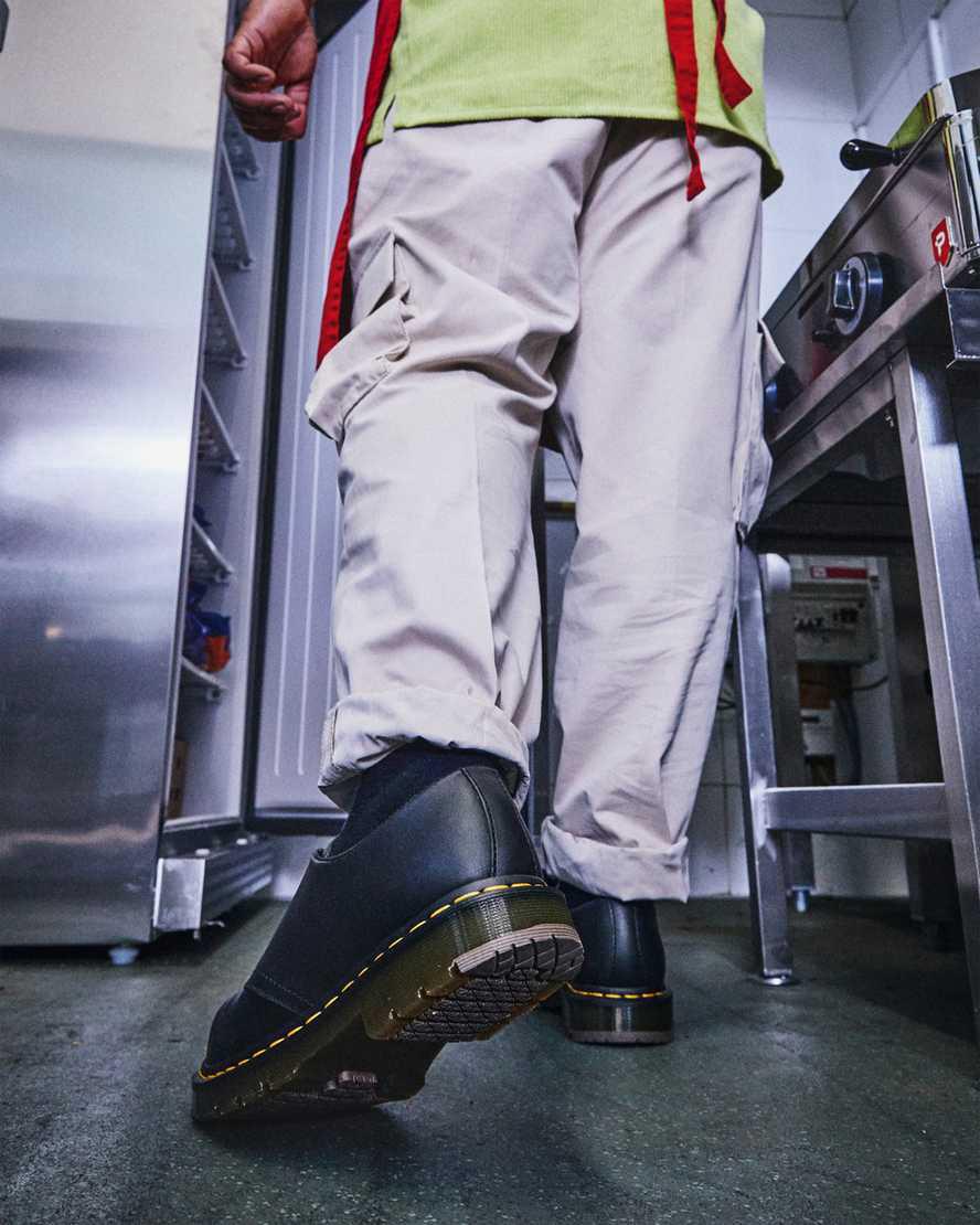 Dr Martens 1461 Slip Resistant Steel Toe Miesten Oxford Kengät Mustat  Suomi |  0946WTQDS