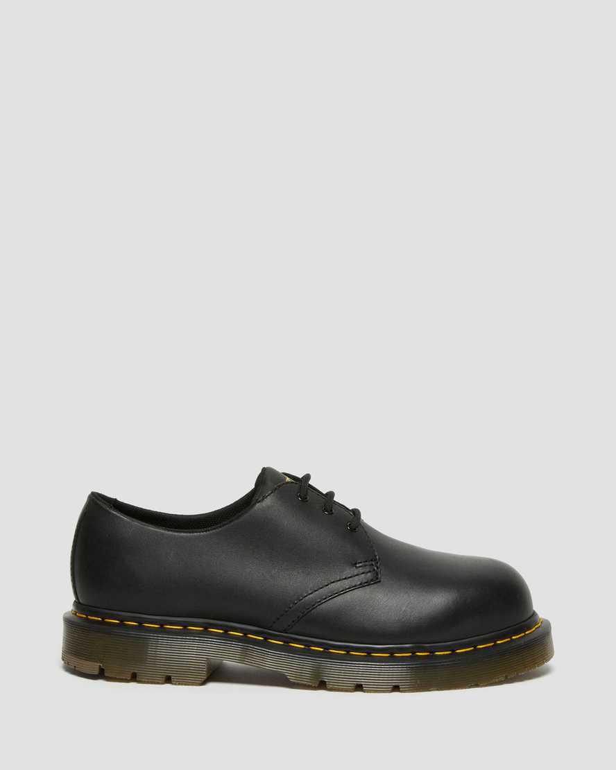 Dr Martens 1461 Slip Resistant Steel Toe Miesten Oxford Kengät Mustat  Suomi |  0946WTQDS