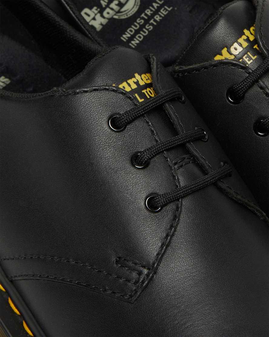 Dr Martens 1461 Slip Resistant Steel Toe Miesten Oxford Kengät Mustat  Suomi |  0946WTQDS