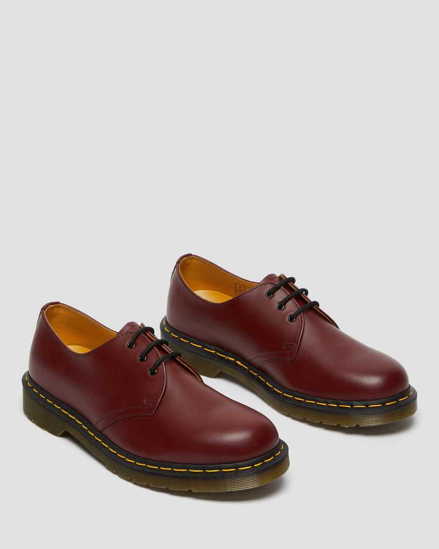 Dr Martens 1461 Smooth Leather Miesten Oxford Kengät Punainen  Suomi |  8914YWOKV