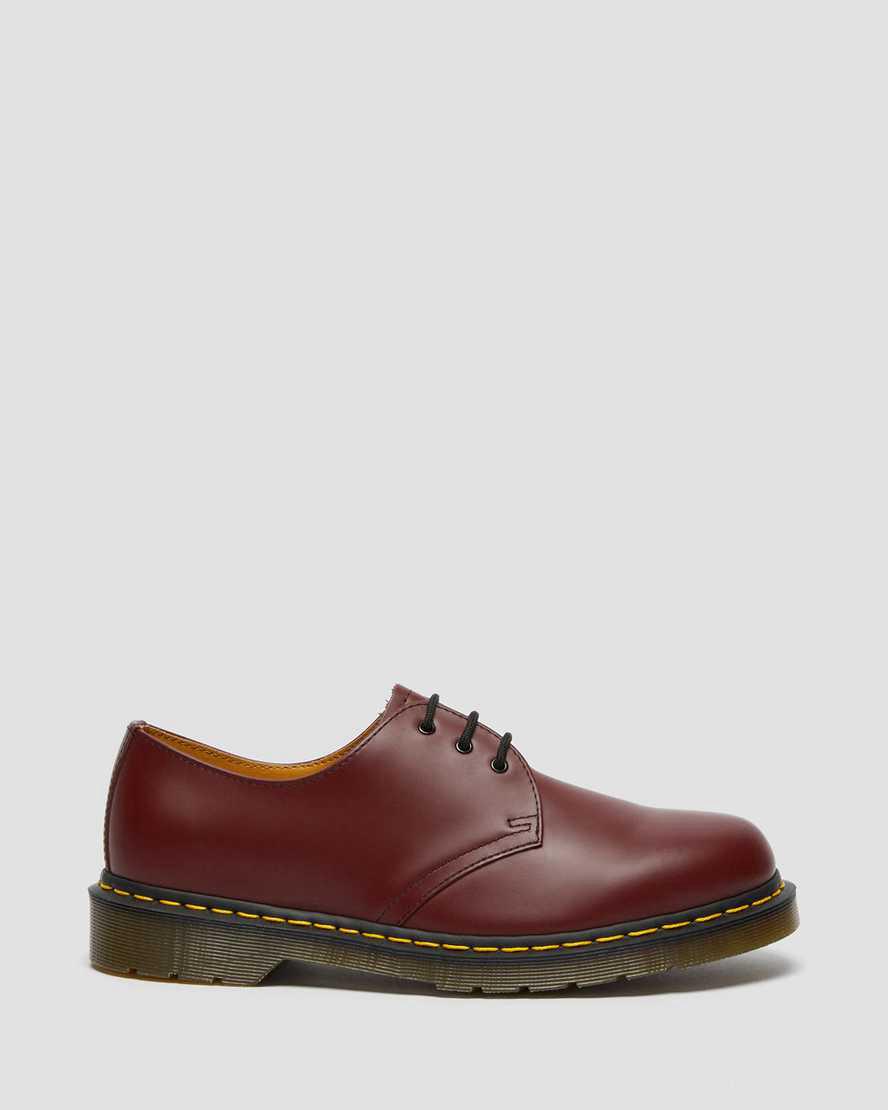 Dr Martens 1461 Smooth Leather Miesten Oxford Kengät Punainen  Suomi |  8914YWOKV