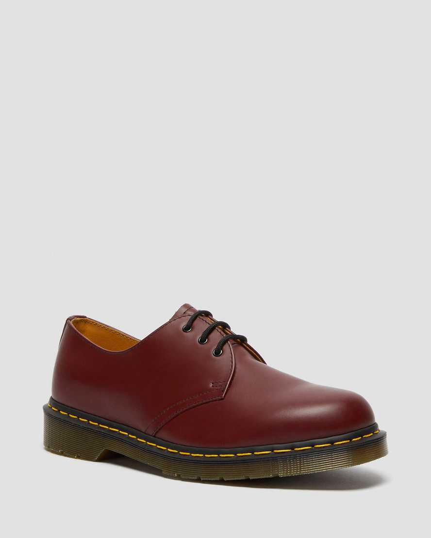 Dr Martens 1461 Smooth Leather Miesten Oxford Kengät Punainen  Suomi |  8914YWOKV