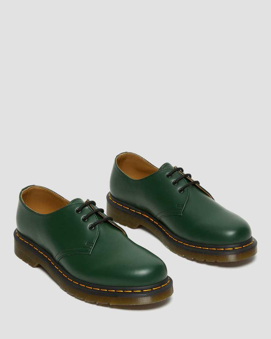 Dr Martens 1461 Smooth Leather Naisten Oxford Kengät Vihreä  Suomi |  2034TGFVN