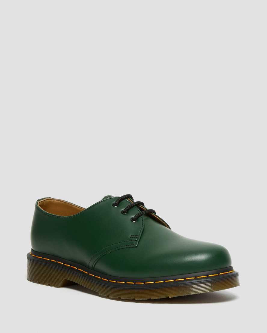Dr Martens 1461 Smooth Leather Naisten Oxford Kengät Vihreä  Suomi |  2034TGFVN