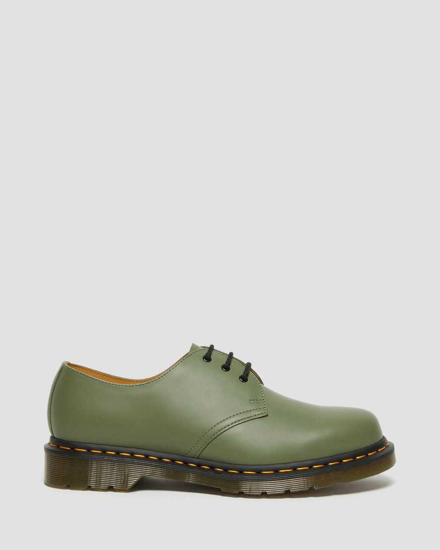 Dr Martens 1461 Smooth Leather Naisten Oxford Kengät Khaki Vihreä  Suomi |  4693QDLMZ