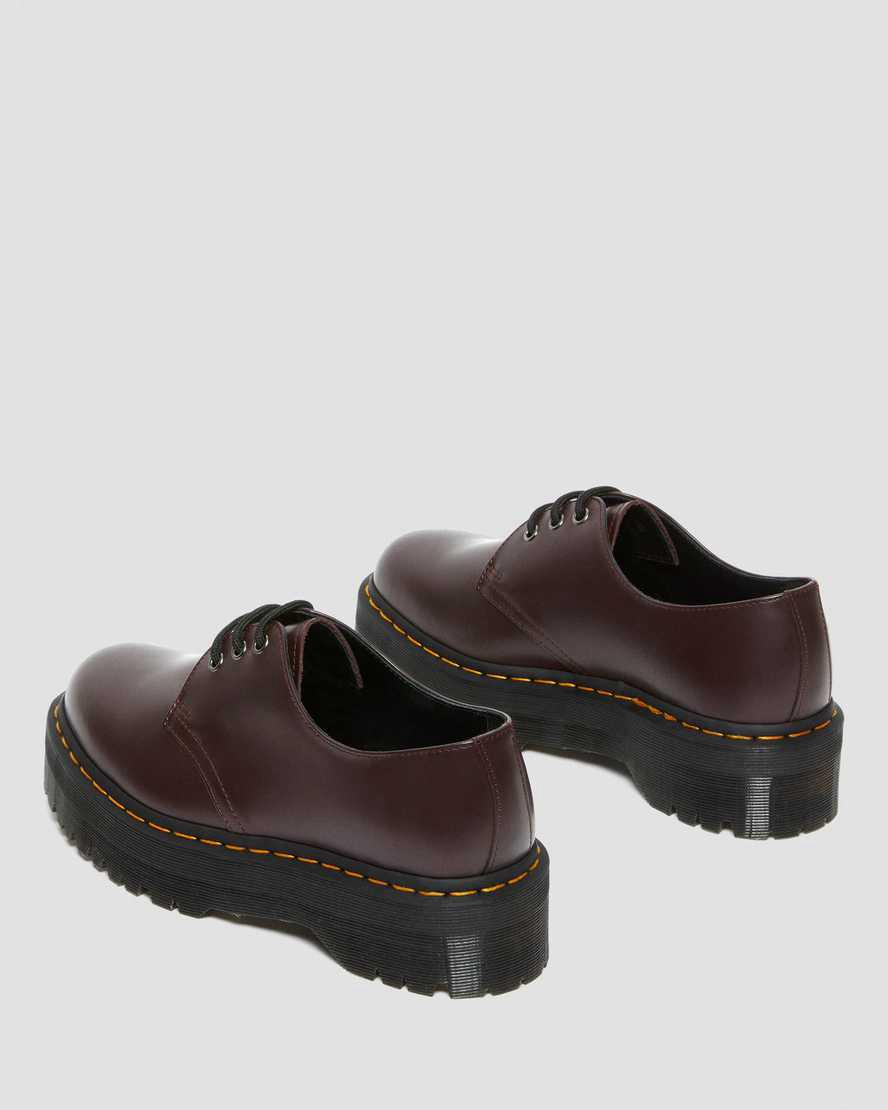 Dr Martens 1461 Smooth Leather Platform Miesten Oxford Kengät Viininpunainen  Suomi |  2546XGADI