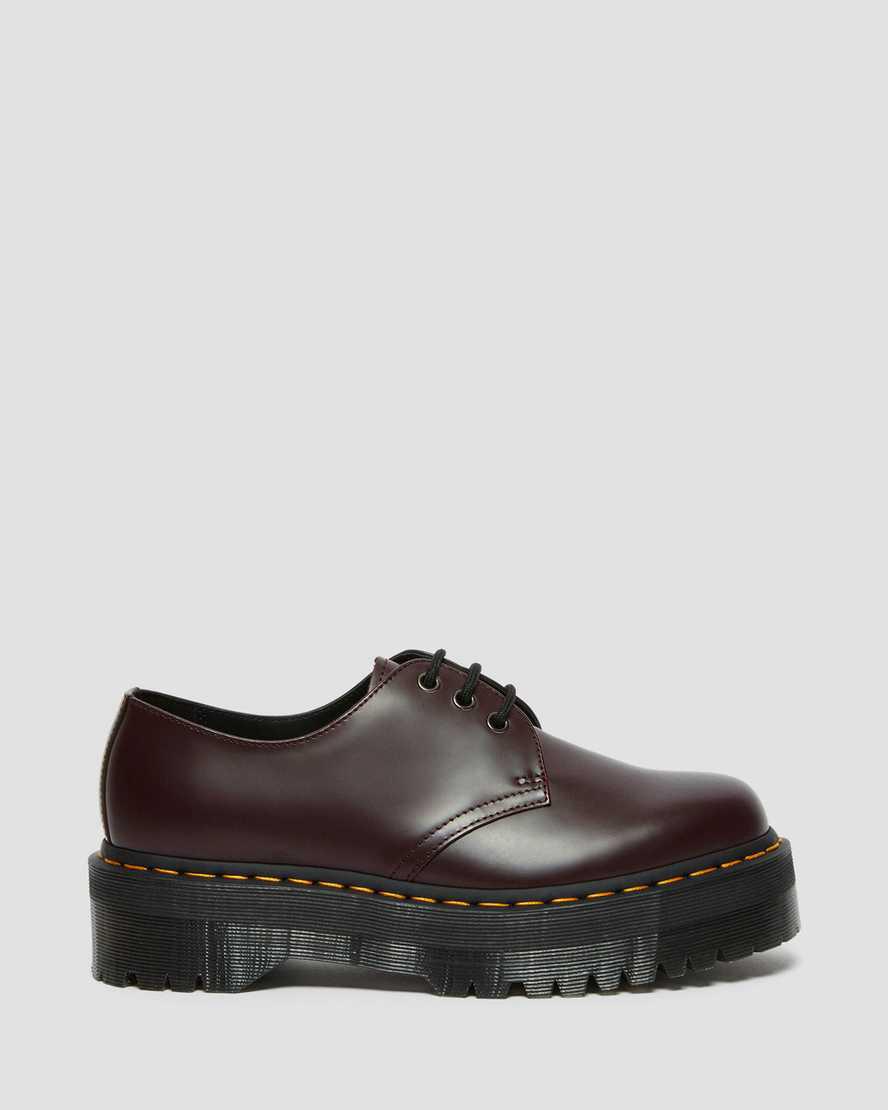Dr Martens 1461 Smooth Leather Platform Miesten Oxford Kengät Viininpunainen  Suomi |  2546XGADI