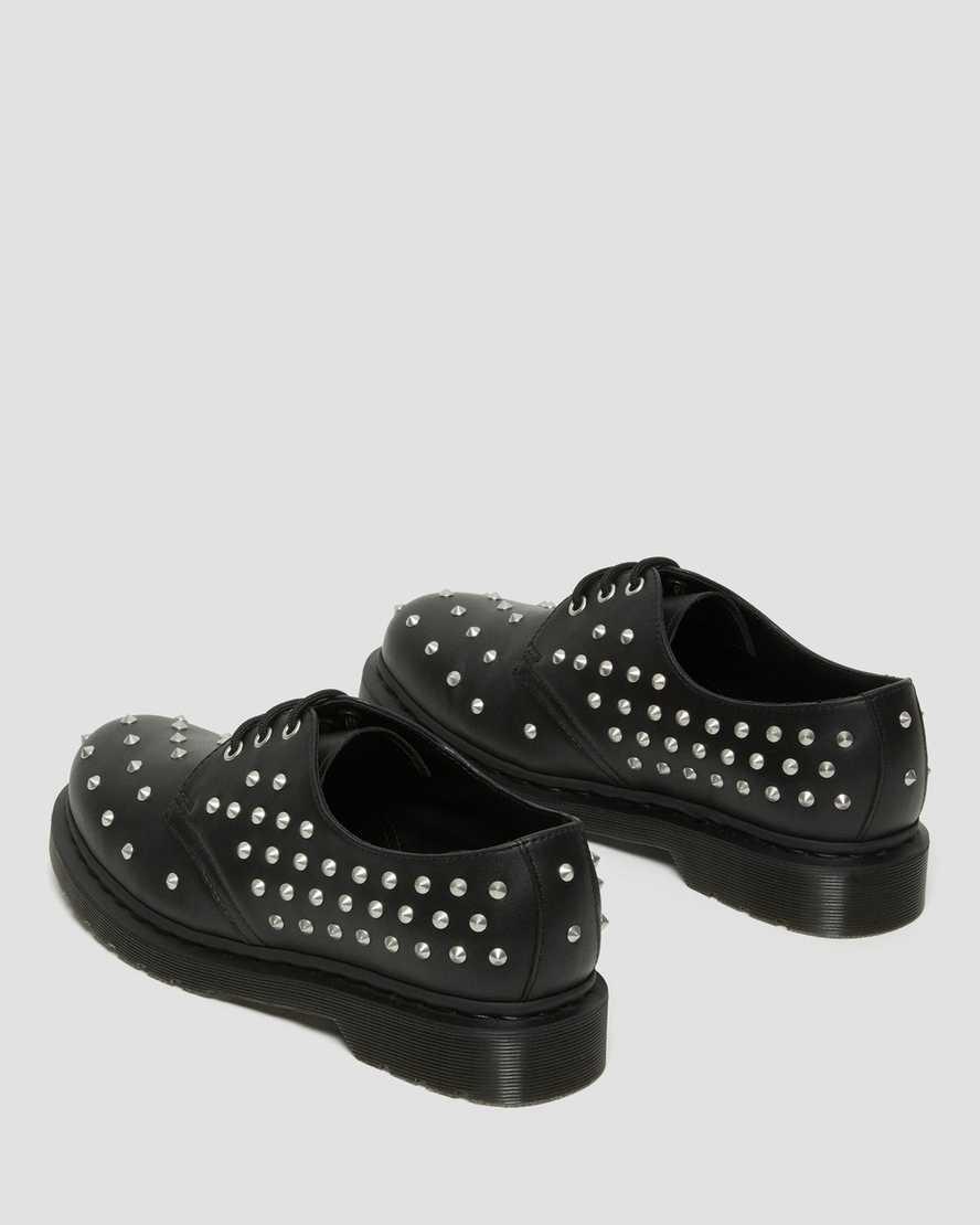 Dr Martens 1461 Stud Wanama Leather Miesten Oxford Kengät Mustat  Suomi |  9123ALVRJ