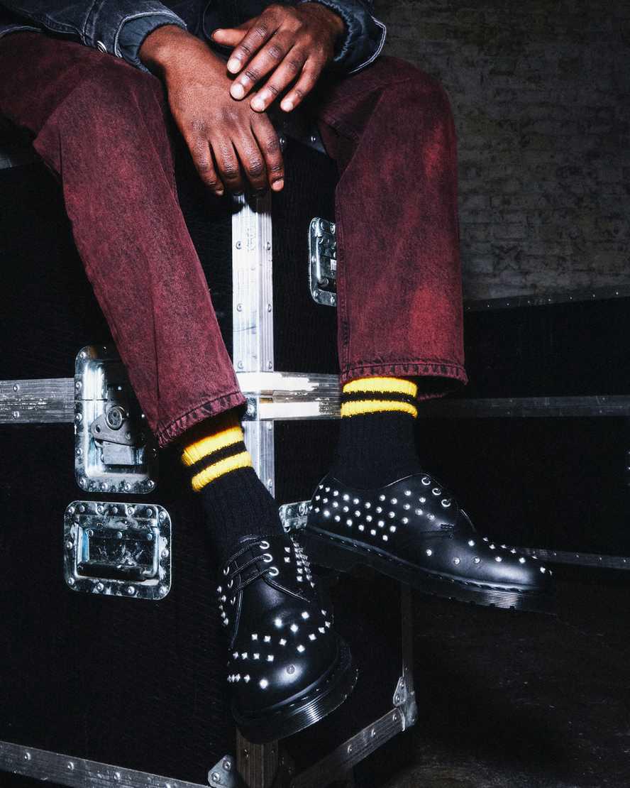 Dr Martens 1461 Stud Wanama Leather Naisten Oxford Kengät Mustat  Suomi |  1908ABWQF
