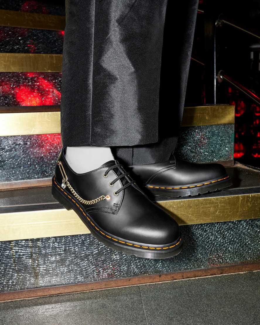 Dr Martens 1461 Swarovski Leather Naisten Oxford Kengät Mustat  Suomi |  8734VGMFS