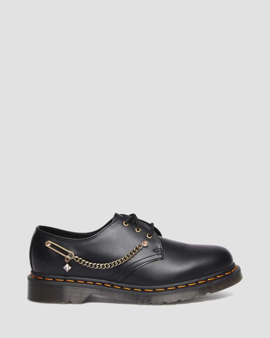 Dr Martens 1461 Swarovski Leather Naisten Oxford Kengät Mustat  Suomi |  8734VGMFS