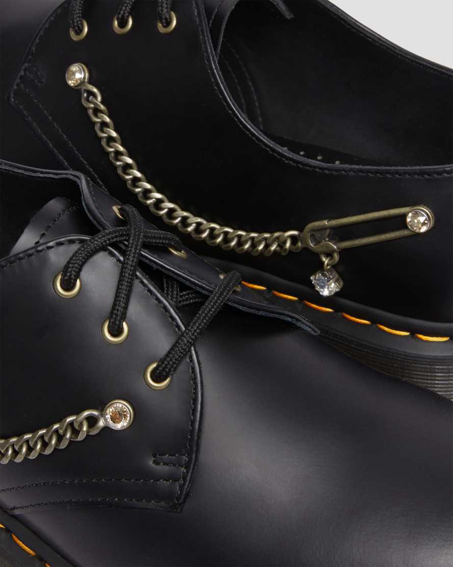 Dr Martens 1461 Swarovski Leather Naisten Oxford Kengät Mustat  Suomi |  8734VGMFS