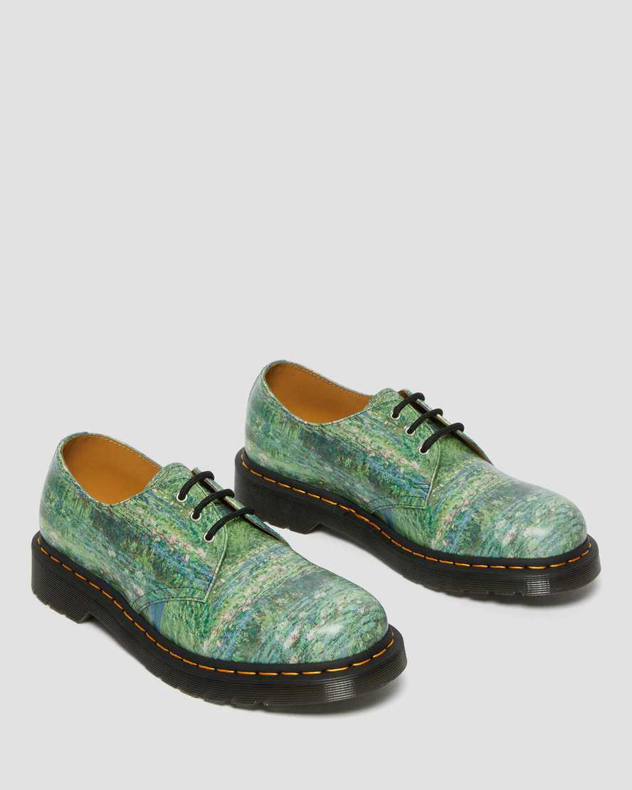 Dr Martens 1461 The National Gallery Monet Miesten Oxford Kengät Vihreä  Suomi |  5018AWOGZ