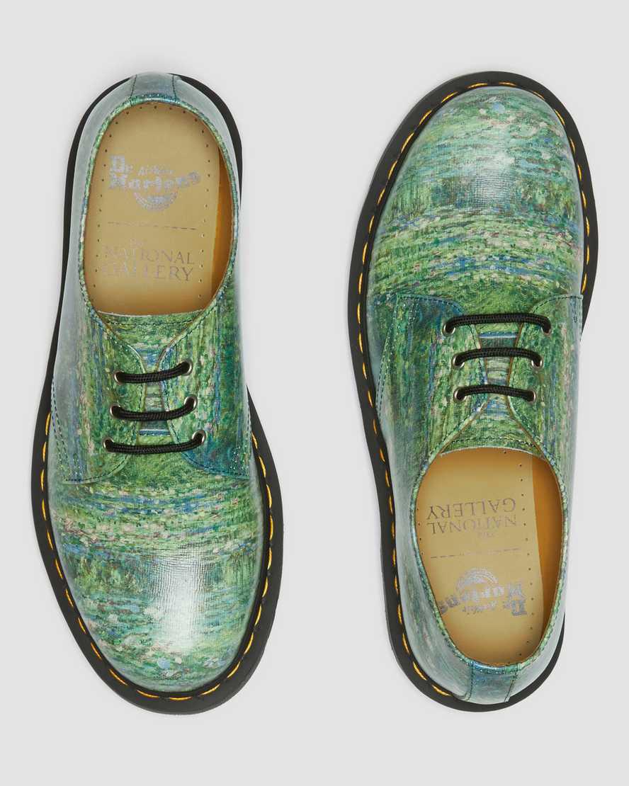 Dr Martens 1461 The National Gallery Monet Miesten Oxford Kengät Vihreä  Suomi |  5018AWOGZ