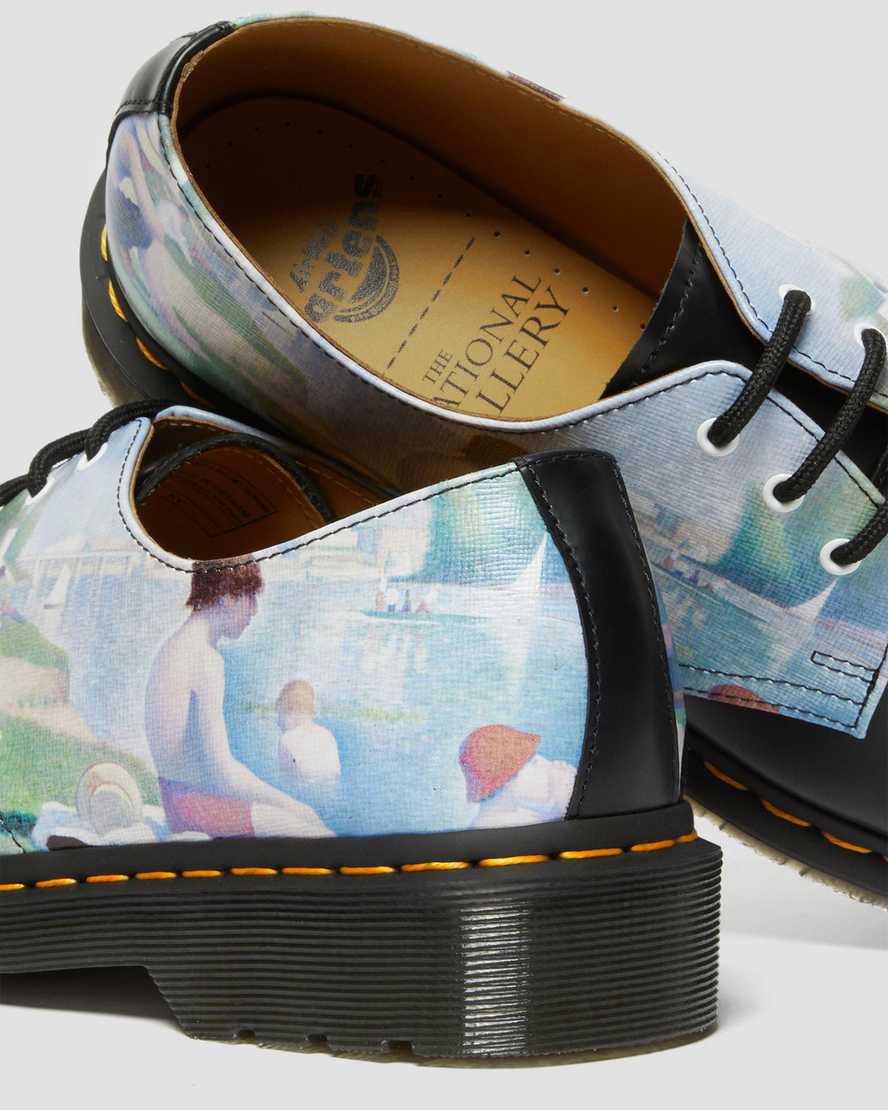 Dr Martens 1461 The National Gallery Seurat Miesten Oxford Kengät Black/Backhand  Suomi |  7269ABTFV