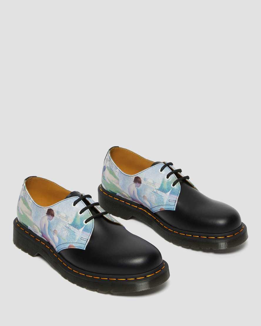 Dr Martens 1461 The National Gallery Seurat Miesten Oxford Kengät Black/Backhand  Suomi |  7269ABTFV