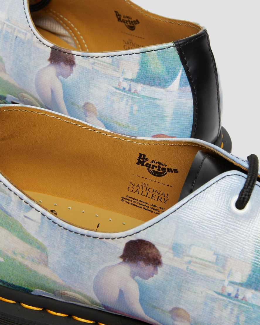 Dr Martens 1461 The National Gallery Seurat Miesten Oxford Kengät Black/Backhand  Suomi |  7269ABTFV