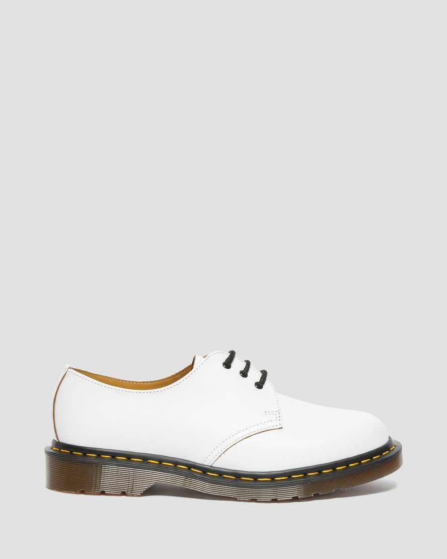 Dr Martens 1461 Vintage Made in England Naisten Oxford Kengät Valkoinen  Suomi |  0812ZOJBV