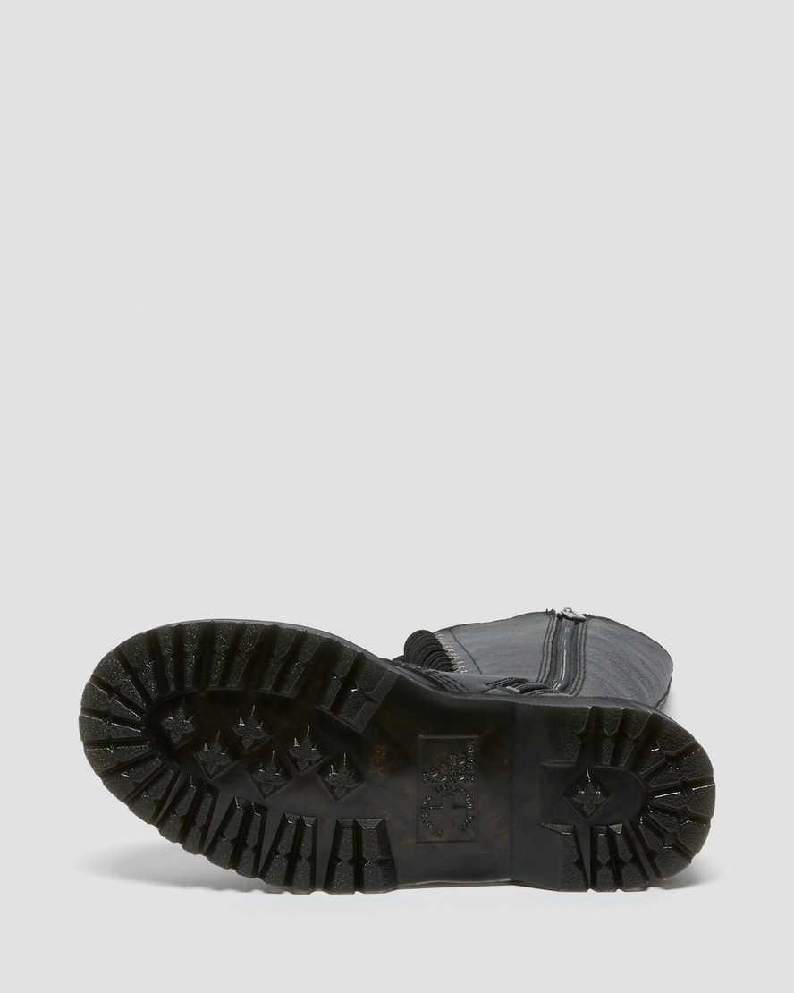 Dr Martens 1B60 Bex Pisa Leather Knee High Naisten Platform Saappaat Mustat  Suomi |  9465DBRKN