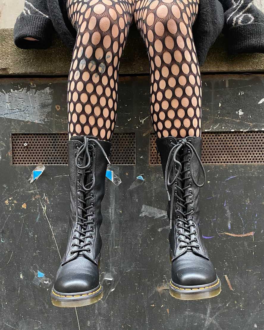 Dr Martens 1B99 Virginia Leather Mid Calf Naisten Originals Boots Mustat  Suomi |  5268CWBSM