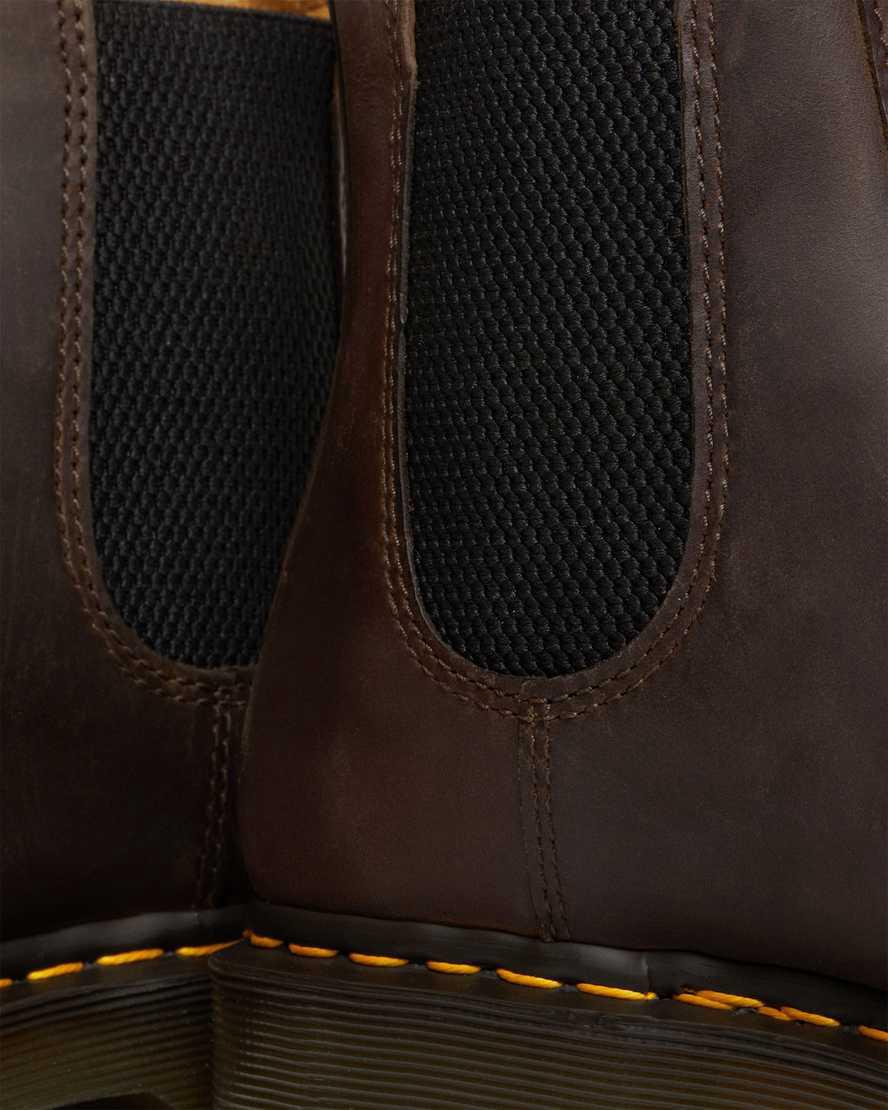 Dr Martens 2976 Bex Crazy Horse Chelsea Miesten Platform Saappaat Tummanruskea  Suomi |  7650JGXQD