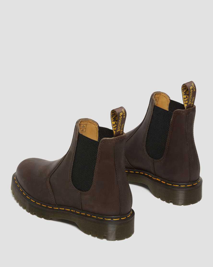 Dr Martens 2976 Bex Crazy Horse Miesten Chelsea Saappaat Tummanruskea  Suomi |  2584JNFKD