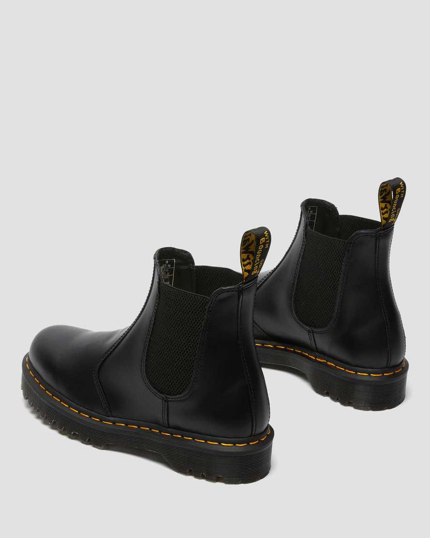 Dr Martens 2976 Bex Smooth Leather Chelsea Miesten Platform Saappaat Mustat  Suomi |  4356ZLKFS