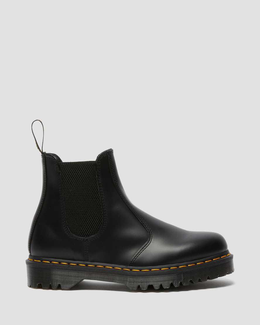 Dr Martens 2976 Bex Smooth Leather Chelsea Miesten Platform Saappaat Mustat  Suomi |  4356ZLKFS