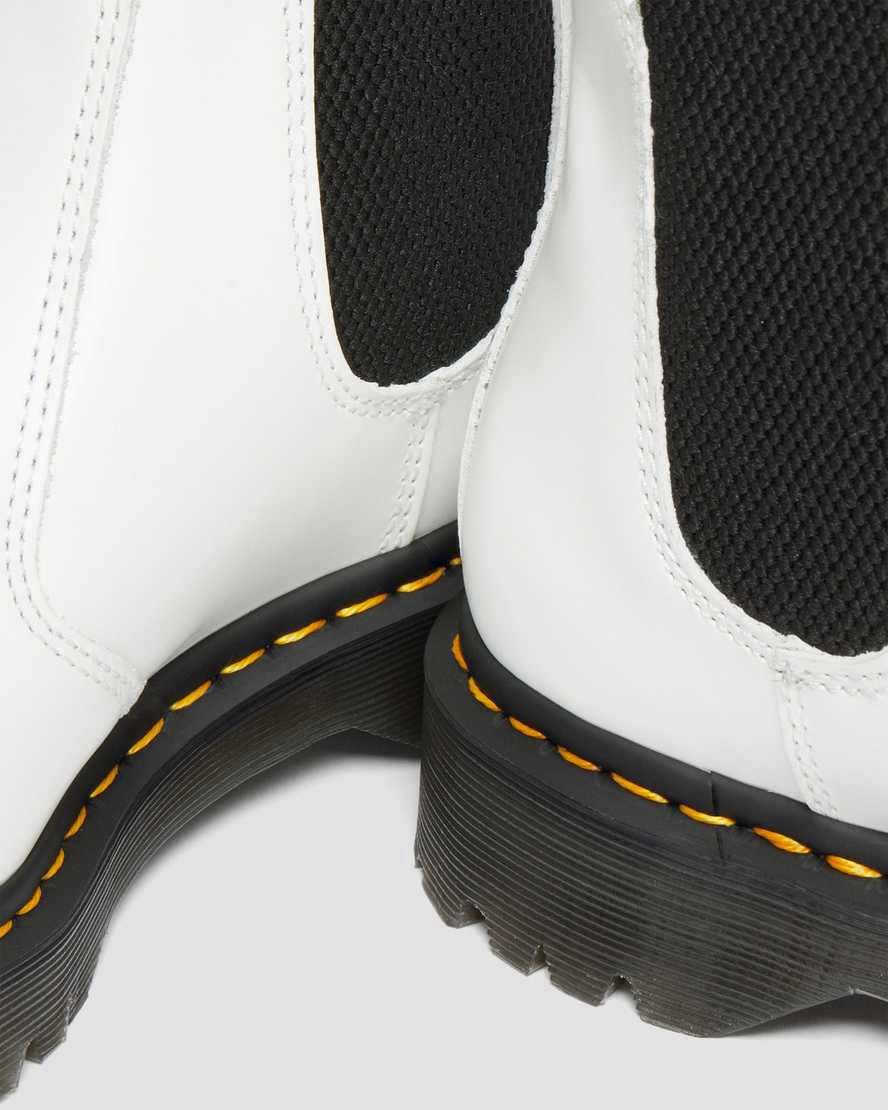 Dr Martens 2976 Bex Smooth Leather Chelsea Miesten Nilkkurit Valkoinen  Suomi |  9417DSLRX