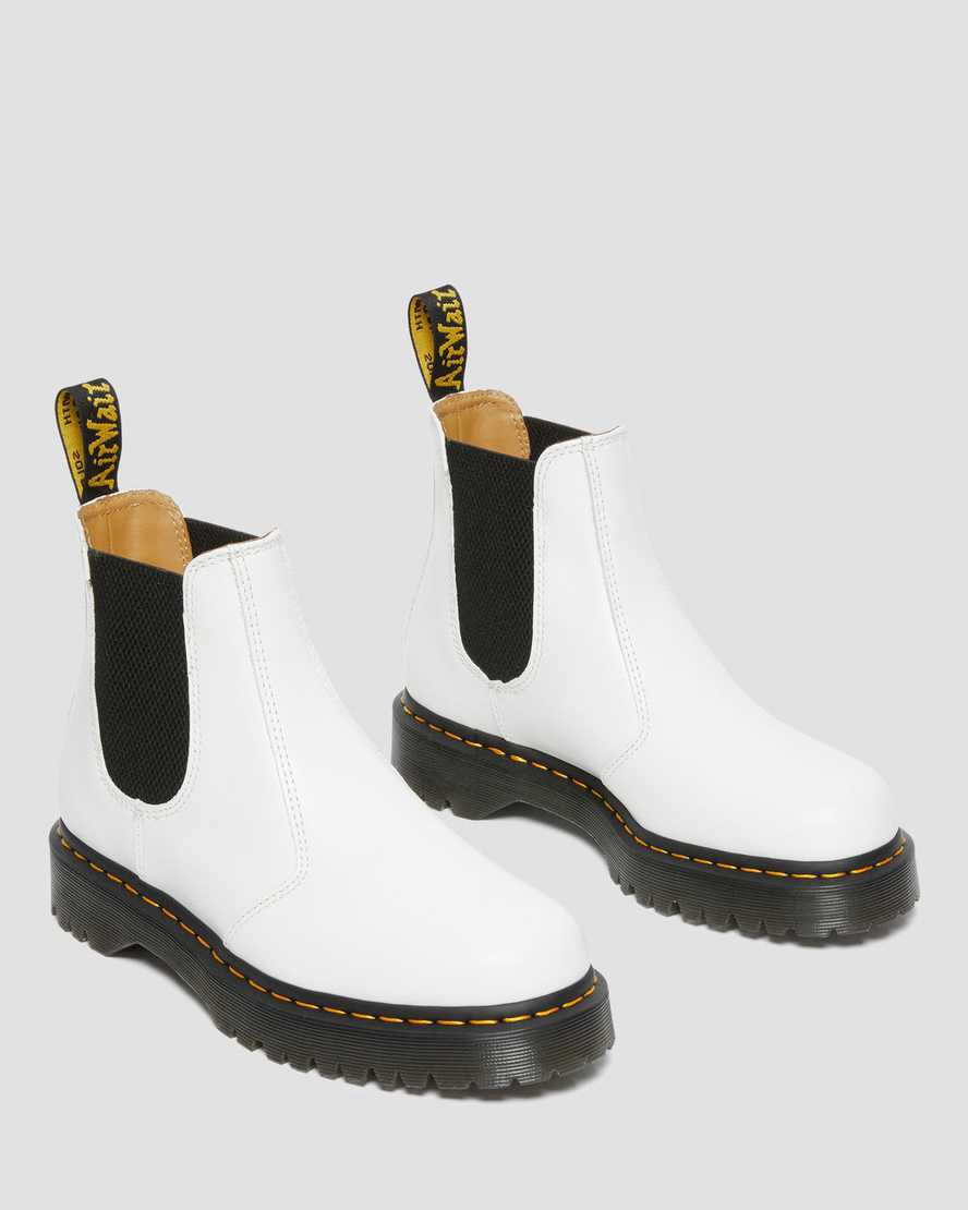 Dr Martens 2976 Bex Smooth Leather Chelsea Miesten Nilkkurit Valkoinen  Suomi |  9417DSLRX