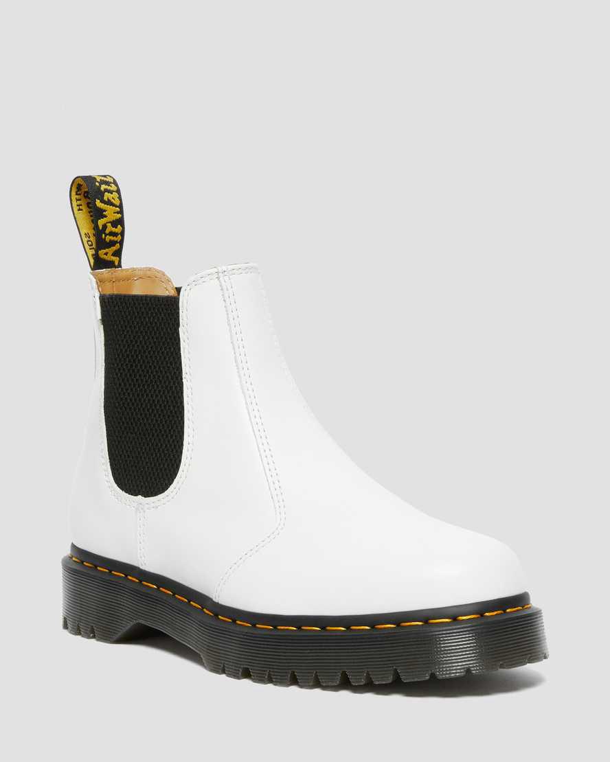 Dr Martens 2976 Bex Smooth Leather Chelsea Miesten Nilkkurit Valkoinen  Suomi |  9417DSLRX