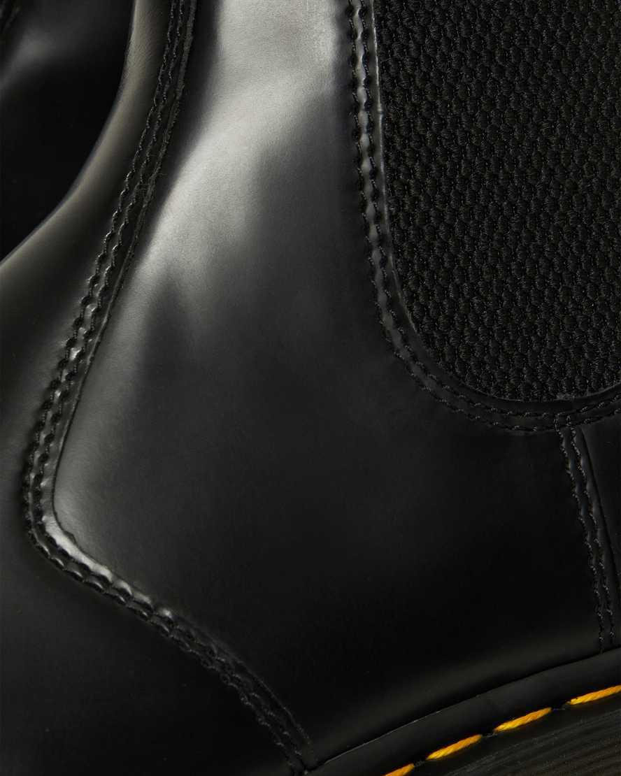 Dr Martens 2976 Bex Squared Toe Leather Chelsea Miesten Originals Boots Mustat  Suomi |  9634IBTJP