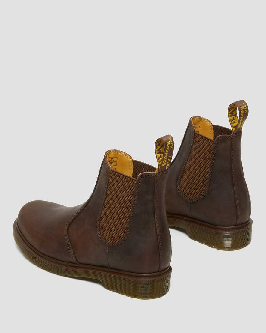 Dr Martens 2976 Crazy Horse Leather Miesten Chelsea Saappaat Ruskea  Suomi |  9548XONDL