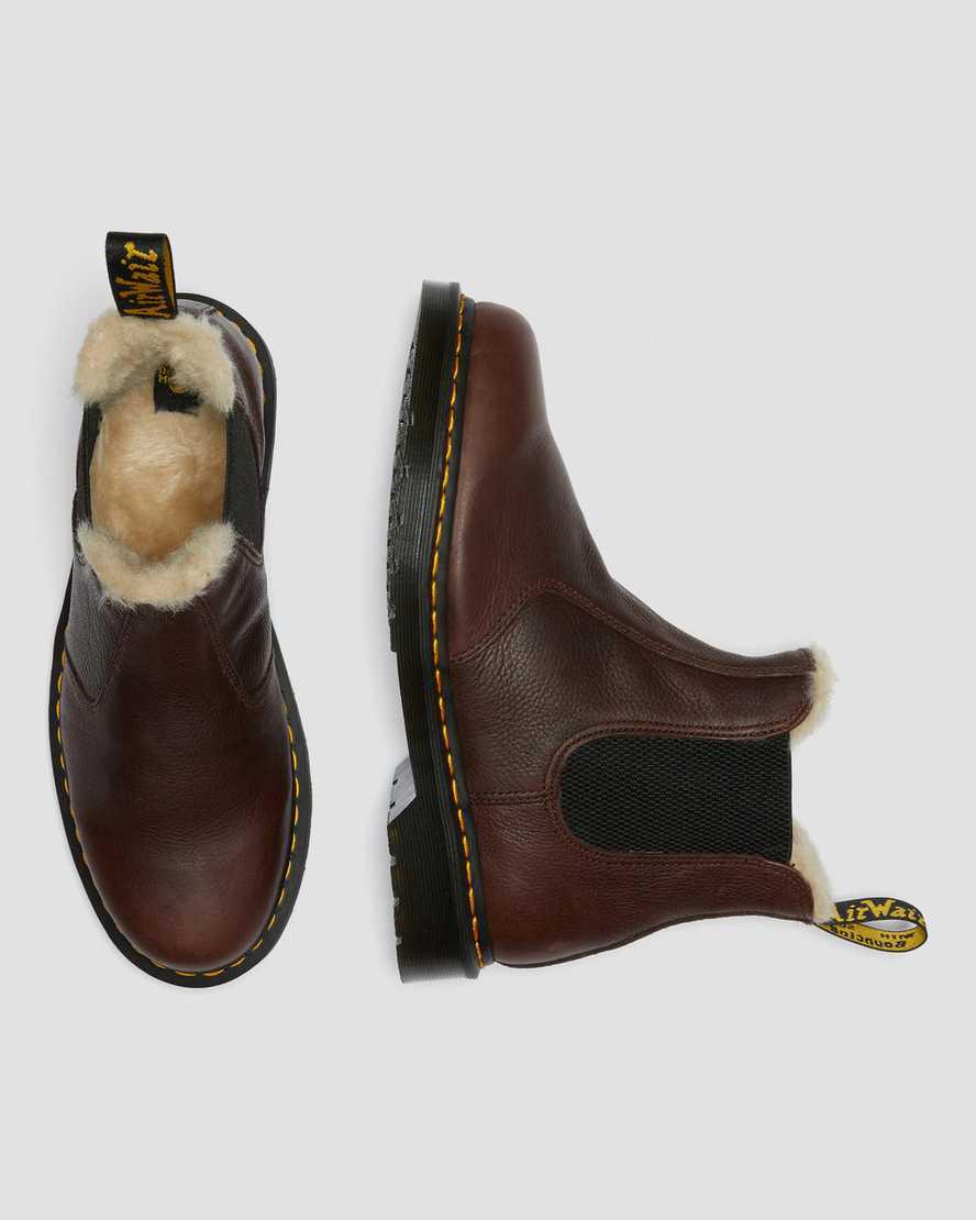 Dr Martens 2976 Faux Fur Lined Naisten Chelsea Saappaat Ruskea  Suomi |  9321GWTQS