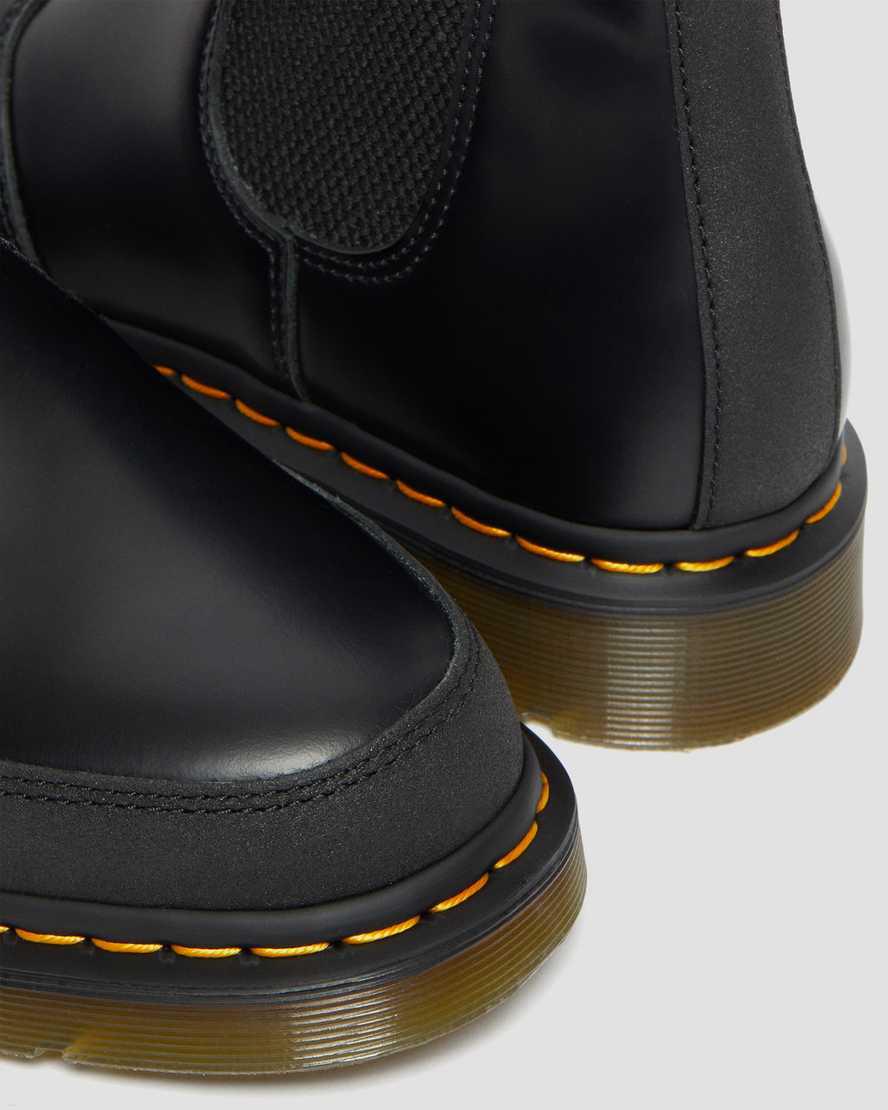 Dr Martens 2976 Guard Panel Leather Naisten Chelsea Saappaat Black/Dual Original  Suomi |  0594NCUJV