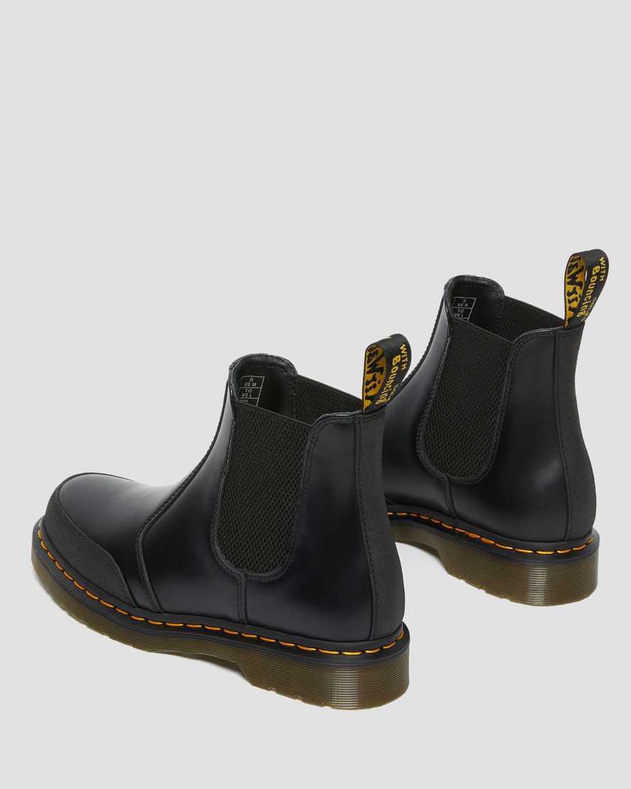 Dr Martens 2976 Guard Panel Leather Naisten Chelsea Saappaat Black/Dual Original  Suomi |  0594NCUJV