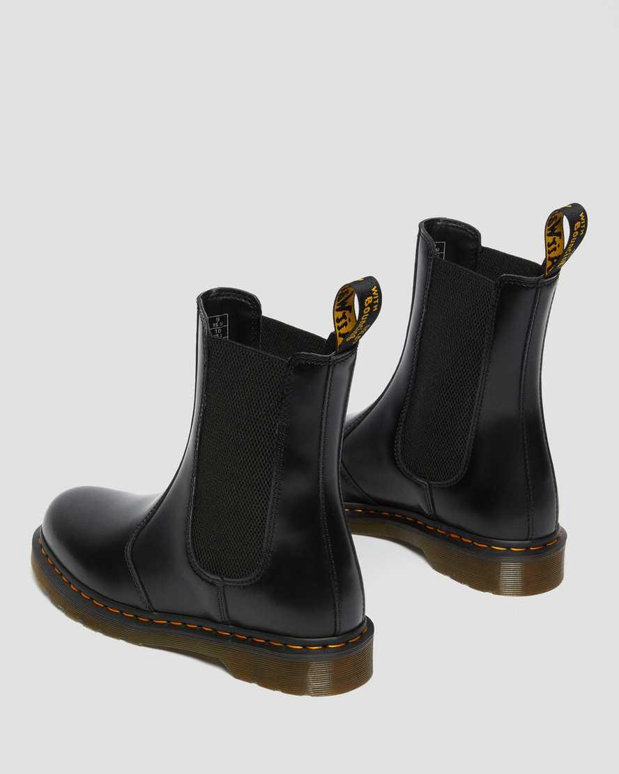Dr Martens 2976 Hi Smooth Leather Naisten Chelsea Saappaat Mustat  Suomi |  3472JCKUW