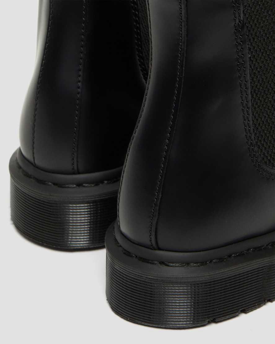 Dr Martens 2976 Mono Smooth Leather Chelsea Miesten Originals Boots Mustat  Suomi |  4602OEKAU