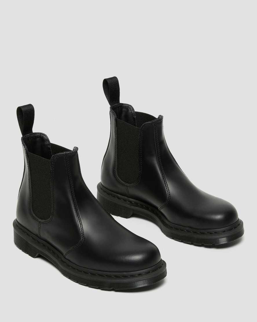 Dr Martens 2976 Mono Smooth Leather Chelsea Miesten Originals Boots Mustat  Suomi |  4602OEKAU
