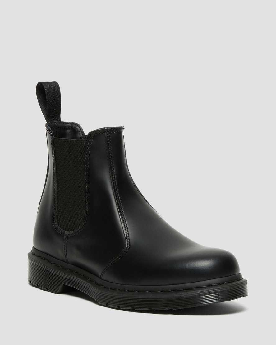 Dr Martens 2976 Mono Smooth Leather Chelsea Miesten Originals Boots Mustat  Suomi |  4602OEKAU
