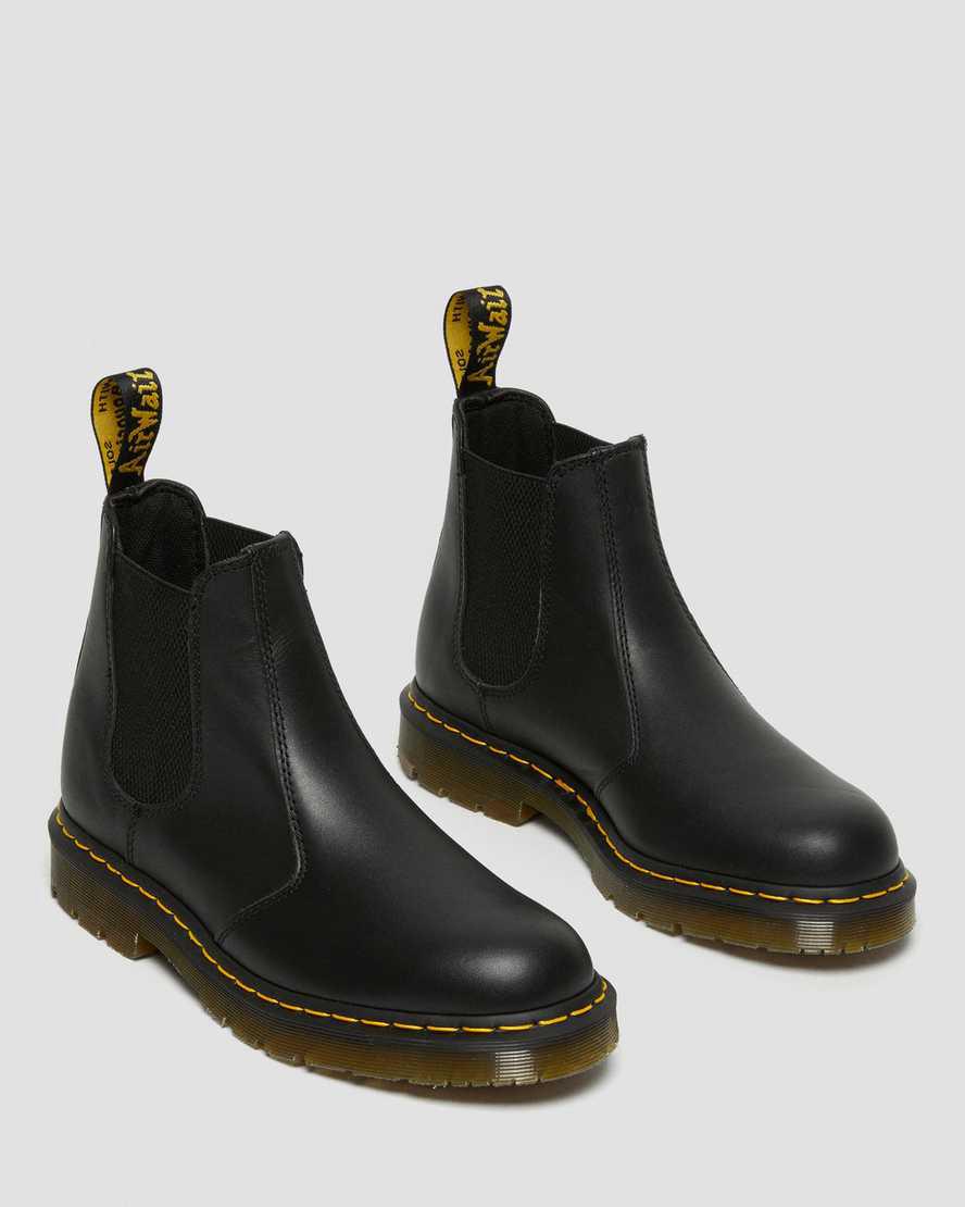 Dr Martens 2976 Slip Resistant Leather Chelsea Miesten Nilkkurit Mustat  Suomi |  4318JFPZL