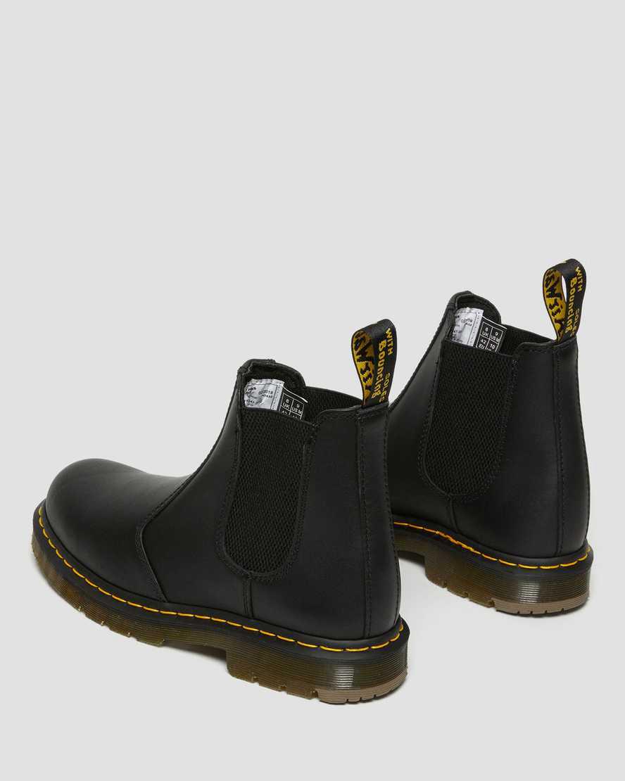 Dr Martens 2976 Slip Resistant Leather Chelsea Miesten Nilkkurit Mustat  Suomi |  4318JFPZL