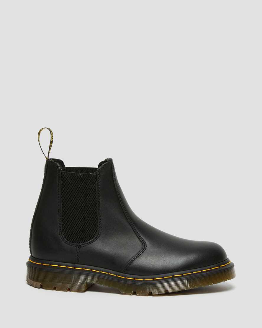 Dr Martens 2976 Slip Resistant Leather Chelsea Miesten Nilkkurit Mustat  Suomi |  4318JFPZL